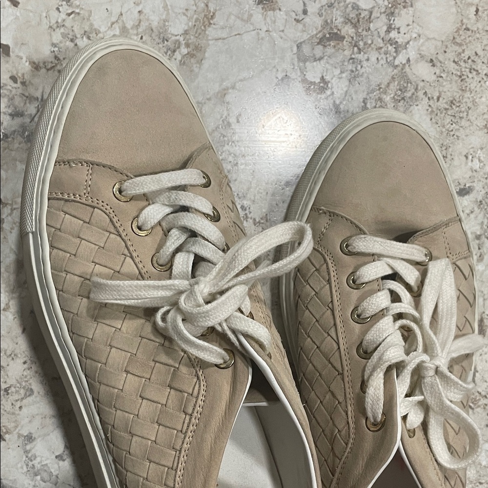 M. Gemi Woven Beige Sneakers - Picture 3 of 4